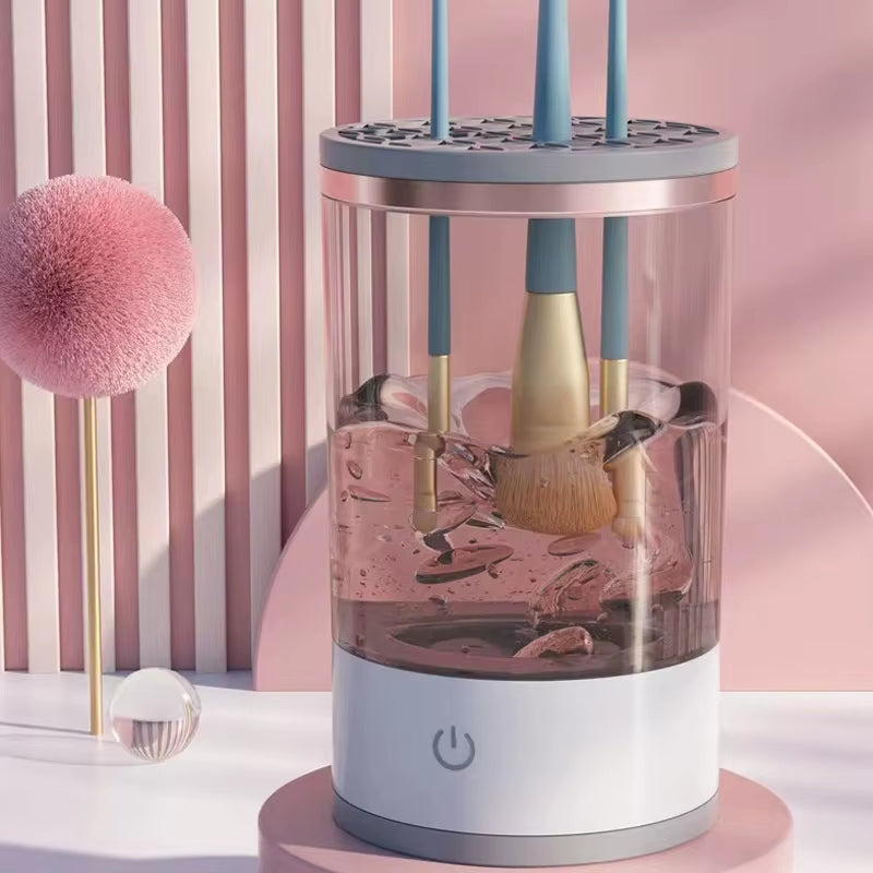 Effortlessly Clean Your Makeup Brushes with the Revolutionary One-Click Automatic Brush Cleaner!