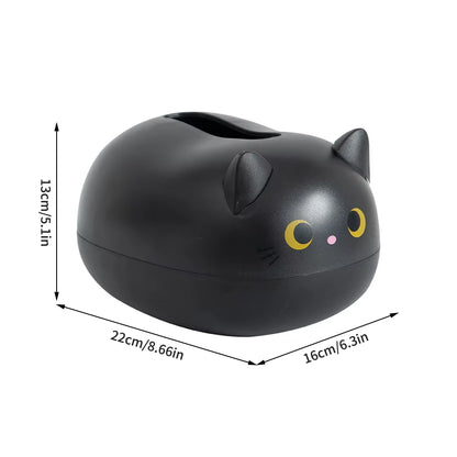 Charming Cat Ear Tissue Box: A Whimsical Touch for Your Home Storage!