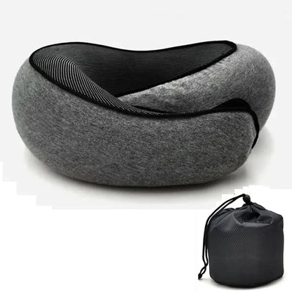 Transform Your Travel Experience with the Ultimate Adjustable Memory Foam Neck Pillow - Say Goodbye to Neck Pain and Hello to Comfort!