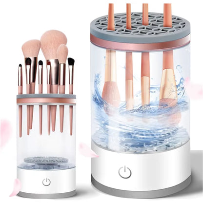 Effortlessly Clean Your Makeup Brushes with the Revolutionary One-Click Automatic Brush Cleaner!