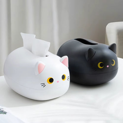 Charming Cat Ear Tissue Box: A Whimsical Touch for Your Home Storage!