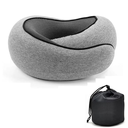 Transform Your Travel Experience with the Ultimate Adjustable Memory Foam Neck Pillow - Say Goodbye to Neck Pain and Hello to Comfort!