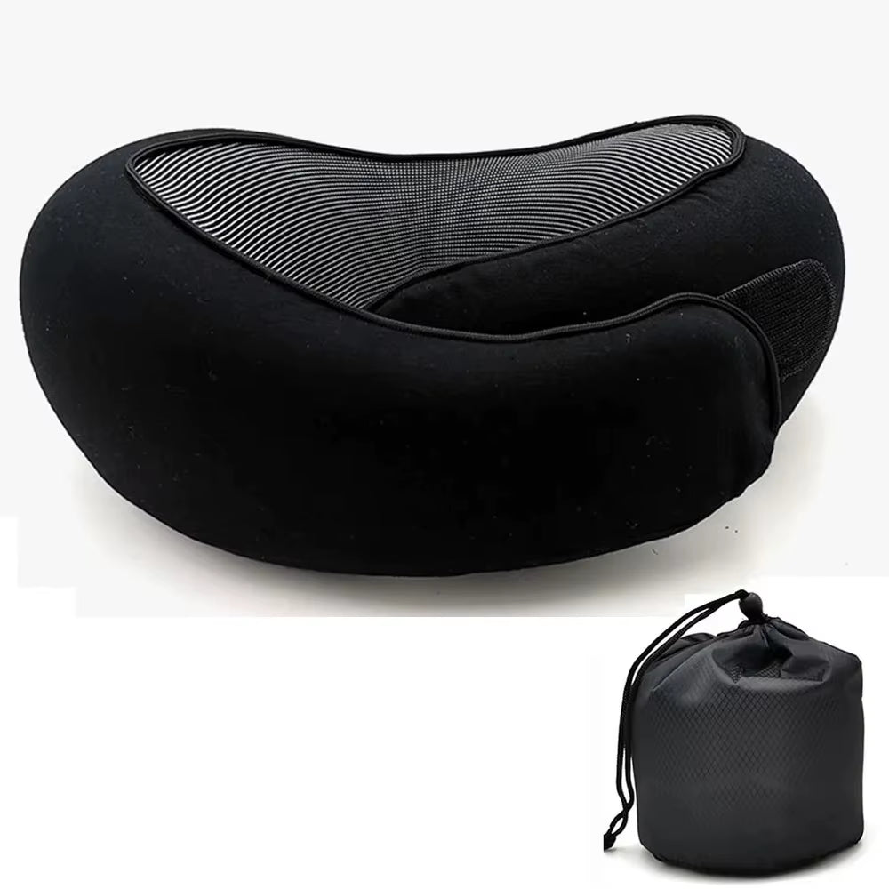 Transform Your Travel Experience with the Ultimate Adjustable Memory Foam Neck Pillow - Say Goodbye to Neck Pain and Hello to Comfort!