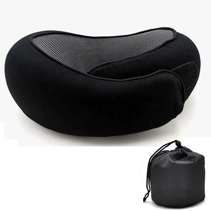 Transform Your Travel Experience with the Ultimate Adjustable Memory Foam Neck Pillow - Say Goodbye to Neck Pain and Hello to Comfort!