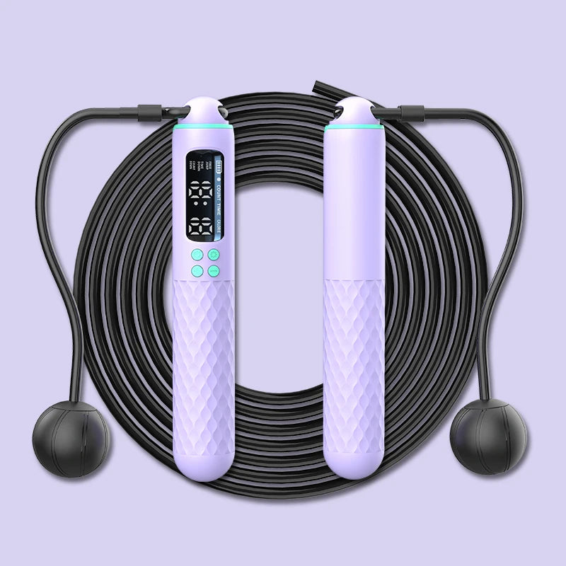 Revolutionary Adjustable USB Rechargeable Digital Jump Rope with Wireless Calorie Tracking for Ultimate Cardio Workouts
