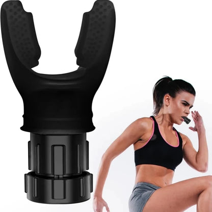 Unleash Your Potential with the Adjustable Resistance Silicone Breathing Trainer - A Portable Fitness Device to Boost Lung Capacity and Strength