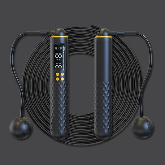 Revolutionary Adjustable USB Rechargeable Digital Jump Rope with Wireless Calorie Tracking for Ultimate Cardio Workouts