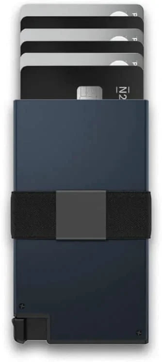 Sleek and Secure Aluminum Card Case for Men - European and American Style, Theft-Proof Design