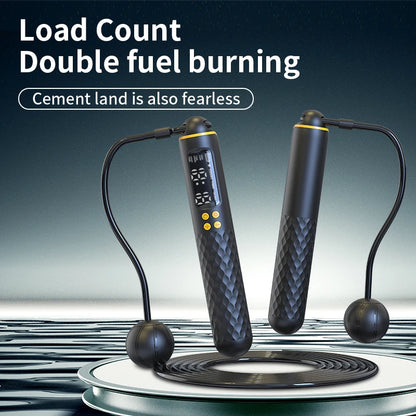 Revolutionary Adjustable USB Rechargeable Digital Jump Rope with Wireless Calorie Tracking for Ultimate Cardio Workouts