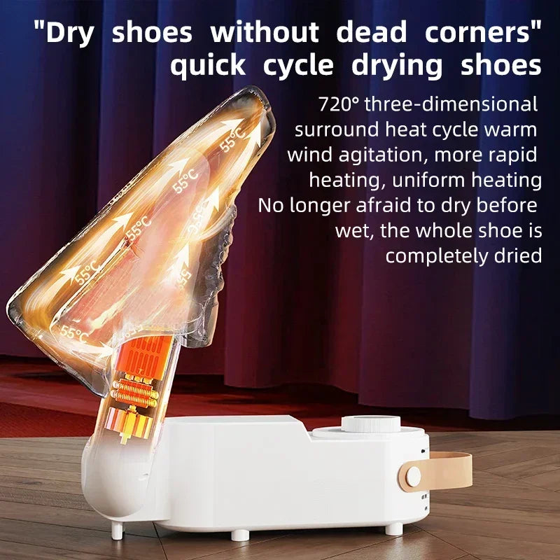 Revolutionize Your Shoe Care with the Q1 Smart Shoe Dryer – Fast, Adjustable Drying & Deodorizing for Every Home