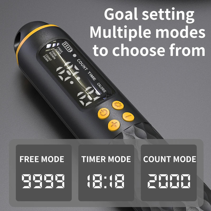 Revolutionary Adjustable USB Rechargeable Digital Jump Rope with Wireless Calorie Tracking for Ultimate Cardio Workouts