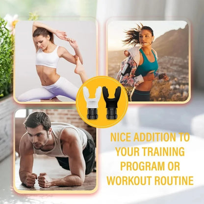 Unleash Your Potential with the Adjustable Resistance Silicone Breathing Trainer - A Portable Fitness Device to Boost Lung Capacity and Strength