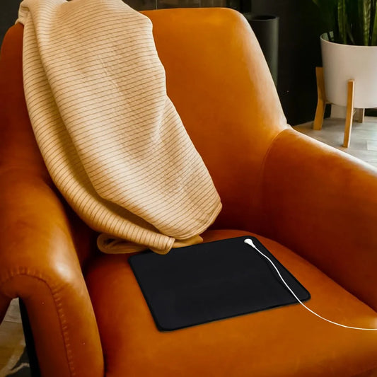 Transform Your Well-Being with the Chair Grounding Mat & Earthing Mouse Pad - Sleep Better, Relieve Pain, and Reduce Stress with 16.4Ft Grounding Cord