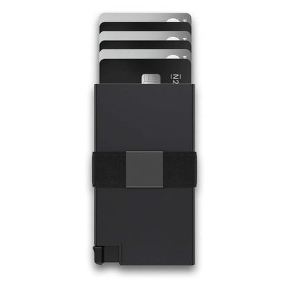 Sleek and Secure Aluminum Card Case for Men - European and American Style, Theft-Proof Design