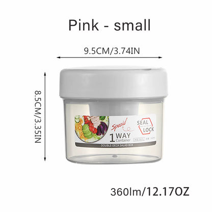 Elevate Your Meals with the Ultimate Portable Salad & Breakfast Cup - Leak-Proof Bento Box with Fork & Sauce Container for On-the-Go Dining!