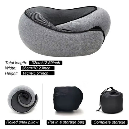 Transform Your Travel Experience with the Ultimate Adjustable Memory Foam Neck Pillow - Say Goodbye to Neck Pain and Hello to Comfort!