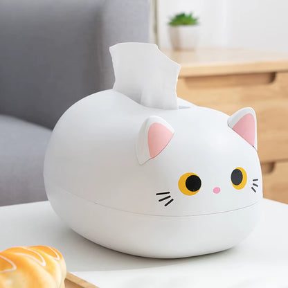 Charming Cat Ear Tissue Box: A Whimsical Touch for Your Home Storage!